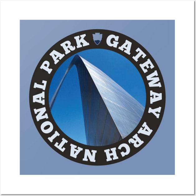 Gateway Arch National Park circle Wall Art by nylebuss